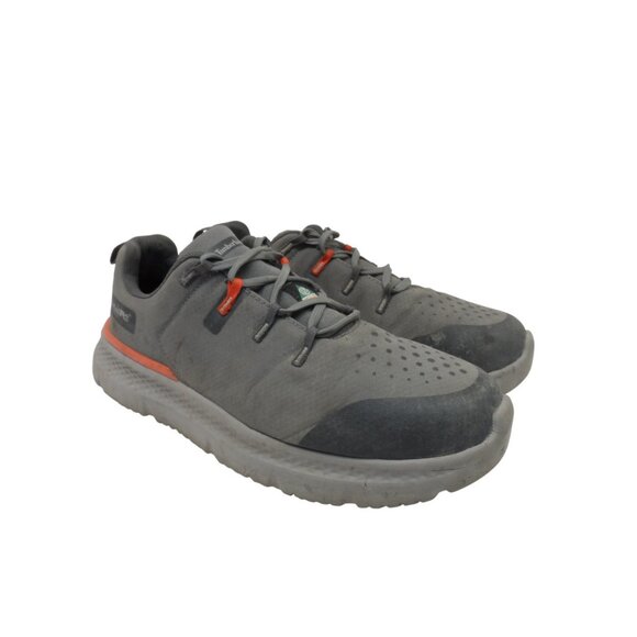Timberland PRO Men's Low-Cut Intercept Steel Toe Work Shoes Grey/Orange Size 11W - Picture 1 of 8